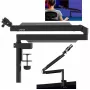 ULANZI ZJ05 Soporte de brazo articulado para micrófono con pinza de mesa, 690 mm de alcance, negro
