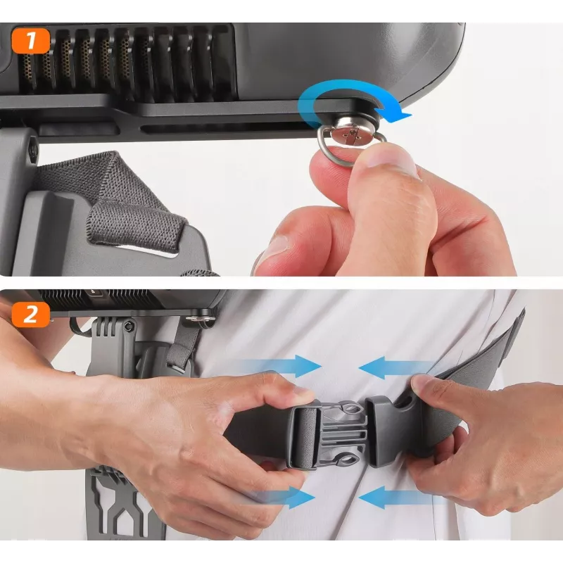 Correa para el pecho SUNNYLIFE para mando DJI RC Plus - Negro