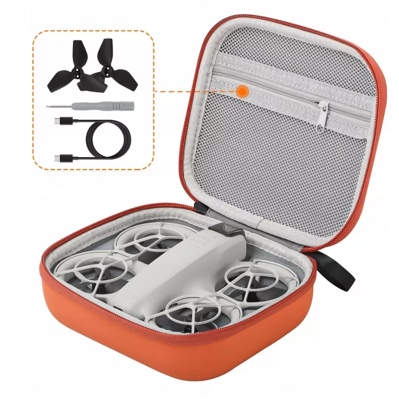 SUNNYLIFE Bolsa de transporte para dron DJI NEO - Funda rígida protectora con accesorios - Negro