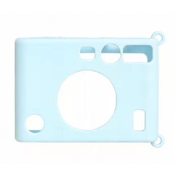 LOVEINSTANT Funda de silicona para cámara Fujifilm Instax Mini Evo - Azul
