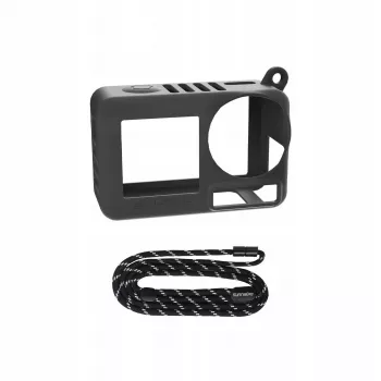 SUNNYLIFE Funda protectora de silicona con cordón para DJI Osmo Action 5 Pro / OA5-BHT885