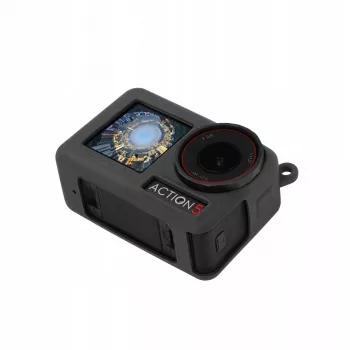SUNNYLIFE Funda protectora de silicona con cordón para DJI Osmo Action 5 Pro / OA5-BHT885