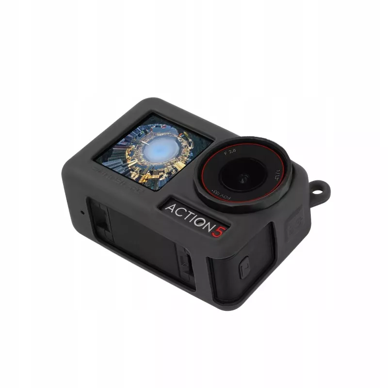 SUNNYLIFE Funda protectora de silicona con cordón para DJI Osmo Action 5 Pro / OA5-BHT885