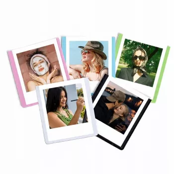 LOVEINSTANT Set de 5 marcos de fotos magnéticos para Polaroid Go - colores surtidos