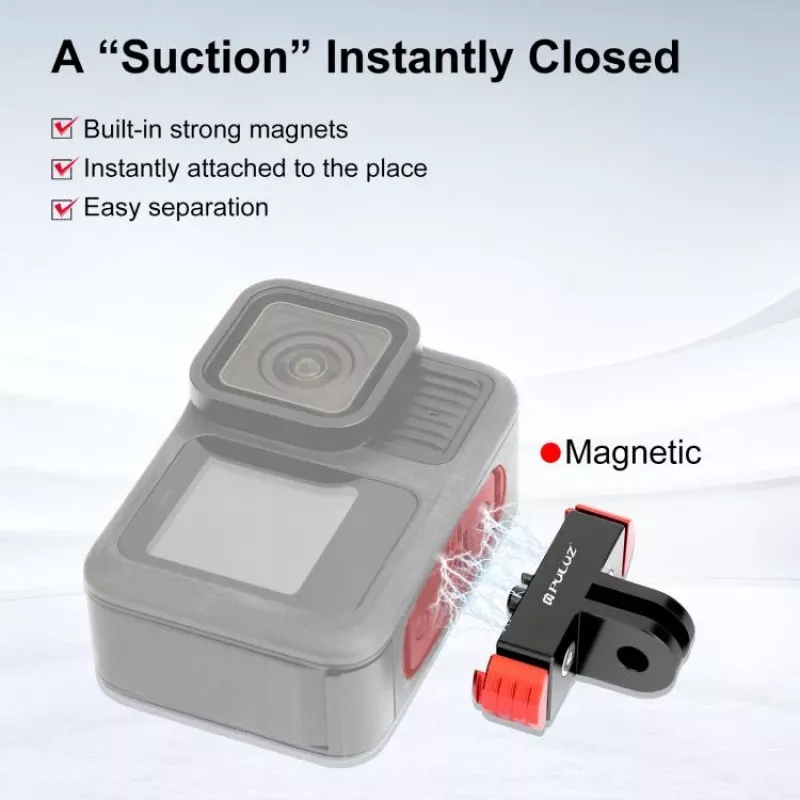 PULUZ Montura magnética de liberación rápida para GoPro Hero 13 Black / PU712R