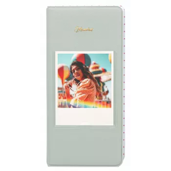 LOVEINSTANT Álbum de fotos 64 fotos para Fuji Instax Wide, Square, Polaroid 600, SX-70, Now - verde