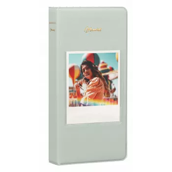 LOVEINSTANT Álbum de fotos 64 fotos para Fuji Instax Wide, Square, Polaroid 600, SX-70, Now - verde