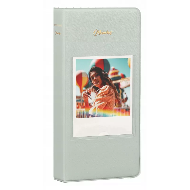 LOVEINSTANT Álbum de fotos 64 fotos para Fuji Instax Wide, Square, Polaroid 600, SX-70, Now - verde
