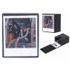 LOVEINSTANT Caja de almacenamiento de fotos para 100 copias - compatible con Fuji Instax Wide, Square, Polaroid 600, Now - negra con ventana