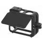 SUNNYLIFE Soporte de marco + tapa de objetivo para DJI Osmo Action 5 Pro / 4 / 3 - negro