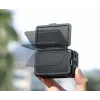 SUNNYLIFE Soporte de marco + tapa de objetivo para DJI Osmo Action 5 Pro / 4 / 3 - negro