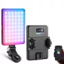 NEEWER VL67C Luz LED de vídeo RGB 5W con pinza para móvil y control por app Bluetooth