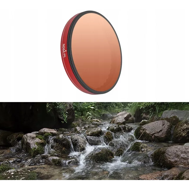 SUNNYLIFE Filtro híbrido 2 en 1 polarizador PL ND64 para DJI Osmo Action 5 Pro / 5 Pro / 4 / 3 FI903-64P