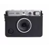 LOVEINSTANT Kit 2 en 1 de funda protectora y protector de pantalla de cristal templado para Fujifilm Instax Mini Evo - Negro