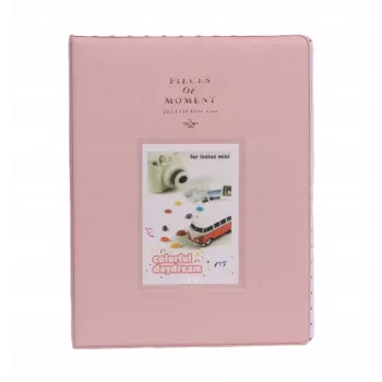 LOVEINSTANT Álbum de fotos 128 fotos para Fujifilm Instax Mini 9 12 40 11 8 Evo Liplay Link / Rosa