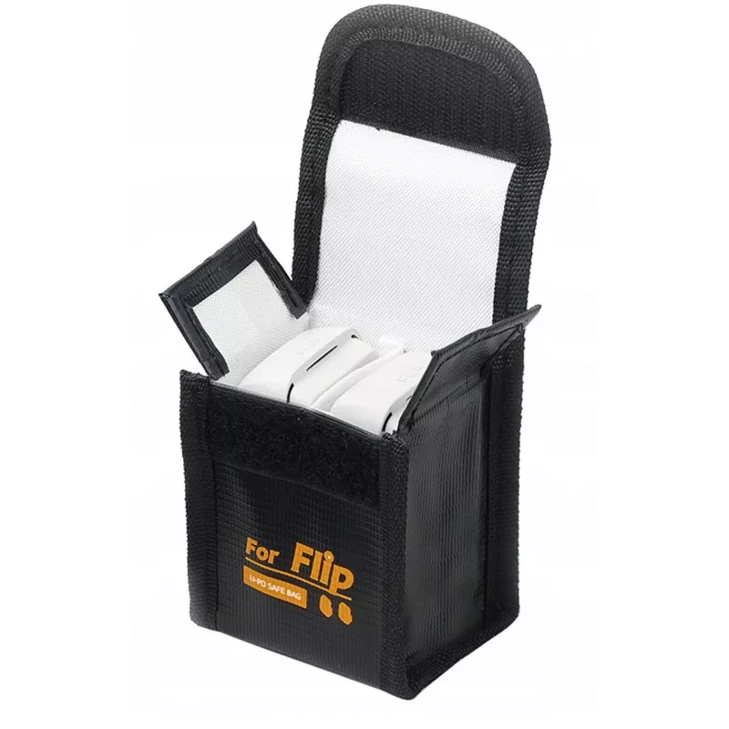 SUNNYLIFE Bolsa de seguridad ignífuga para baterías del dron DJI Flip - capacidad para 2 baterías - FP-DC955-2