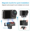 PULUZ Adaptador de rosca de 1/4 inch a montura GoPro para DJI Osmo Action 5 Pro / 4 / 3 - Negro