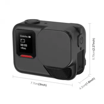 PULUZ Funda protectora de silicona para Insta360 Ace Pro 2 - Negro