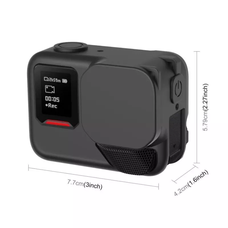 PULUZ Funda protectora de silicona para Insta360 Ace Pro 2 - Negro