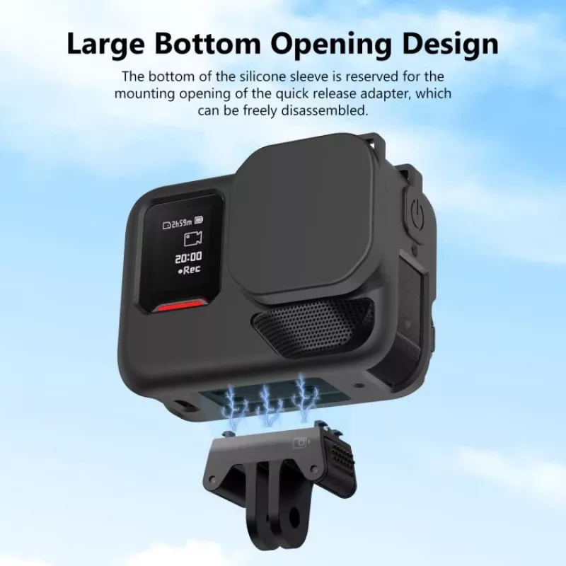 PULUZ Funda protectora de silicona para Insta360 Ace Pro 2 - Negro