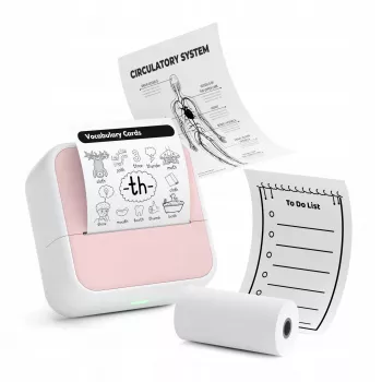 LOVEINSTANT S1 Impresora térmica Bluetooth para fotos, pegatinas, notas, etiquetas, 53mm, 203dpi, rosa