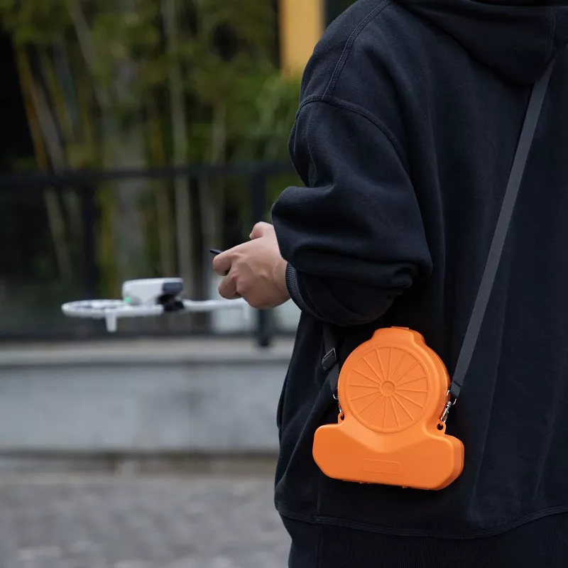 SUNNYLIFE Funda rígida de transporte para dron DJI Flip con correa - Naranja / FP-SN953-C
