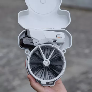 SUNNYLIFE Funda rígida de transporte para dron DJI Flip con correa al hombro, gris, FP-SN953-GY