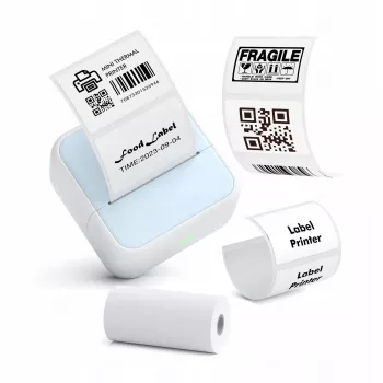 LOVEINSTANT S1 Impresora térmica Bluetooth para fotos, pegatinas, notas, etiquetas, 53mm, 203dpi, azul