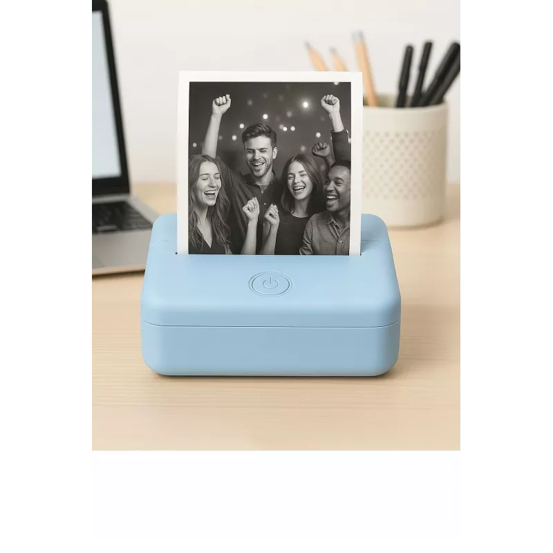 LOVEINSTANT X6 Impresora térmica Bluetooth para fotos, pegatinas, notas, etiquetas, app IA, azul