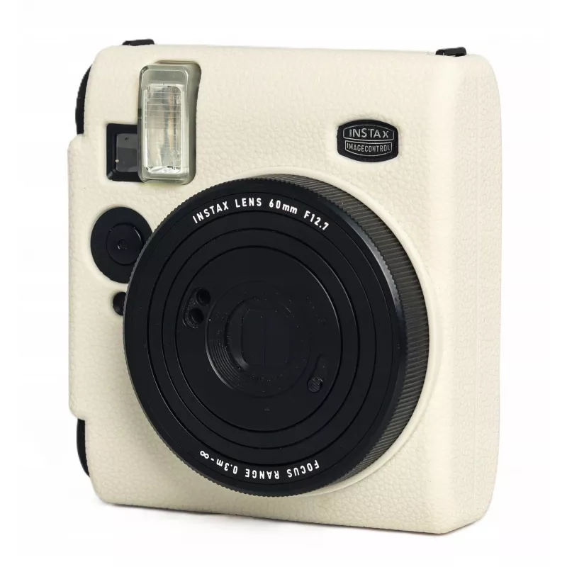 LOVEINSTANT Funda protectora de silicona para Fujifilm Instax Mini 99 - Blanca