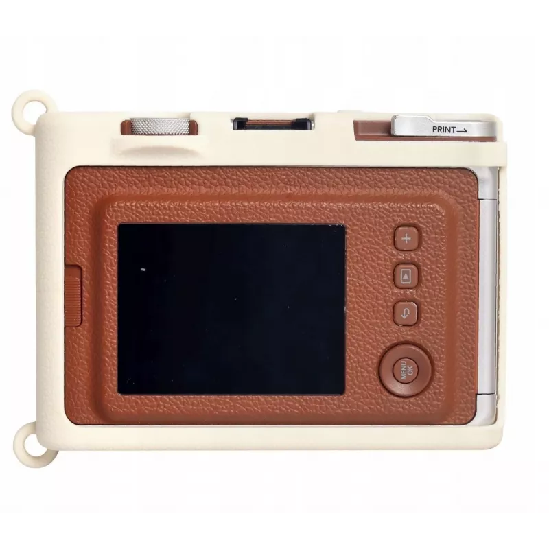 LOVEINSTANT Funda de silicona para Fujifilm Instax Mini Evo - Blanca