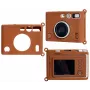 LOVEINSTANT Funda protectora de silicona para Fujifilm Instax Mini Evo - Marrón