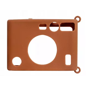 LOVEINSTANT Funda protectora de silicona para Fujifilm Instax Mini Evo - Marrón