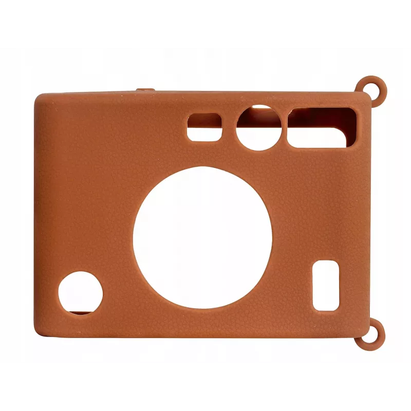 LOVEINSTANT Funda protectora de silicona para Fujifilm Instax Mini Evo - Marrón