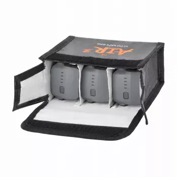 SUNNYLIFE Bolsa ignífuga para 3 baterías DJI Air 3 / 3S