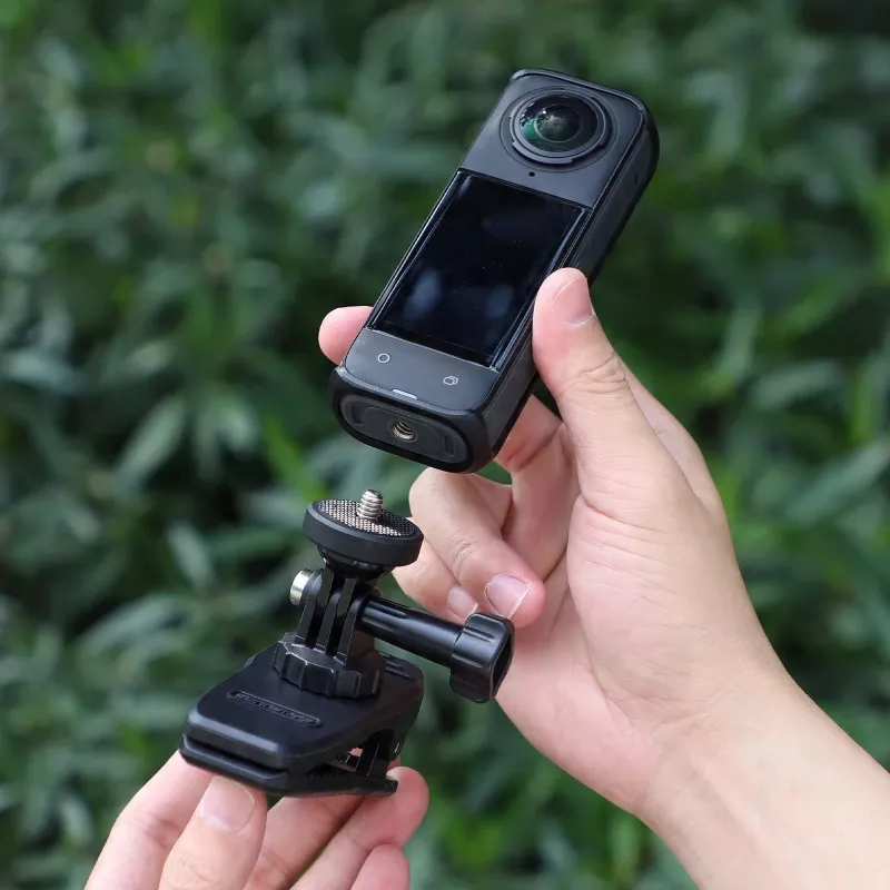 SUNNYLIFE Adaptador de montaje con clip de liberación rápida para cinturón, correa, arnés, imán, 1/4 de pulgada, GoPro