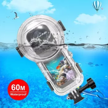PULUZ Carcasa subacuática impermeable hasta 60m para Insta360 X5 / X 5 / Pu756t