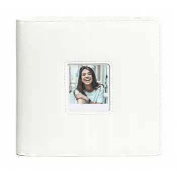 LOVEINSTANT Álbum de fotos para Polaroid Go – 36 hojas, 288 fotos, piel PU blanca