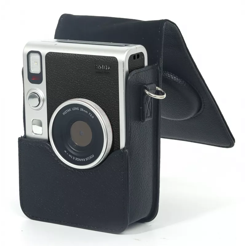 LOVEINSTANT Funda estuche para Fujifilm Instax Mini Evo negra / vertical