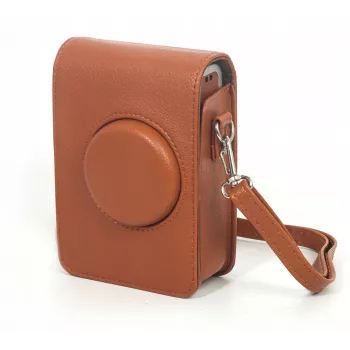 LOVEINSTANT Funda protectora para Fujifilm Instax Mini Evo - marrón (vertical)