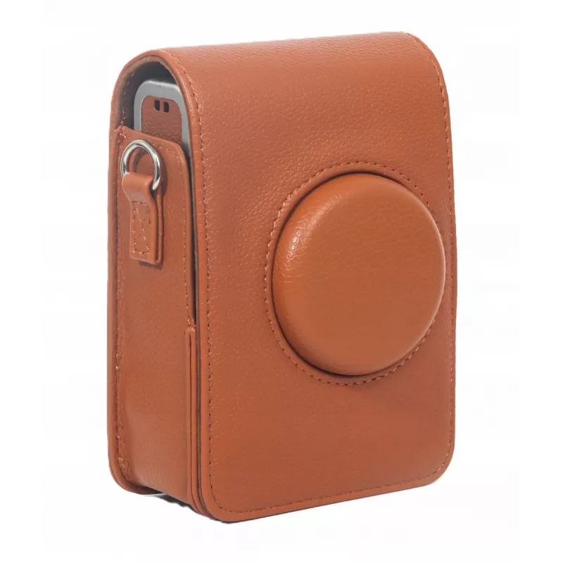 LOVEINSTANT Funda protectora para Fujifilm Instax Mini Evo - marrón (vertical)