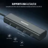 NEEWER PS020E hub USB-C 4 en 1 con 5x USB-C 10Gbps 100W PD, soporte para zapata en frío y rosca de 1/4