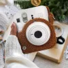 LOVEINSTANT funda protectora para Fujifilm Instax Mini 12 - diseño perro de peluche - marrón