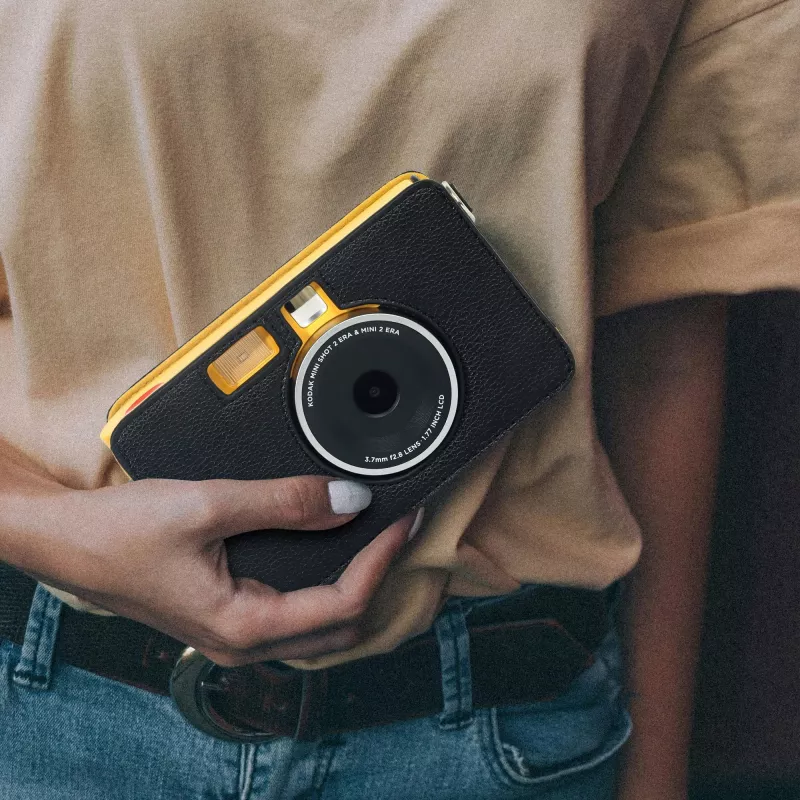 LOVEINSTANT funda protectora para Kodak Mini Shot 2 / Era MS200 cámara instantánea - negra