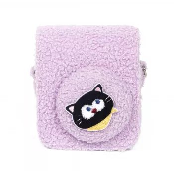 LOVEINSTANT funda Plush Kitten para Fujifilm Instax Mini 12 - lila