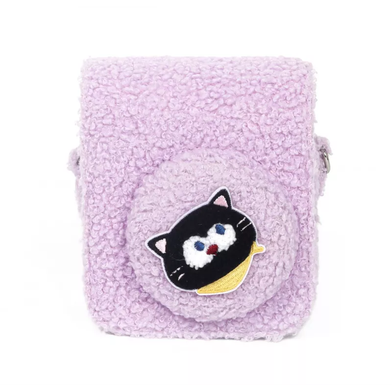 LOVEINSTANT funda Plush Kitten para Fujifilm Instax Mini 12 - lila