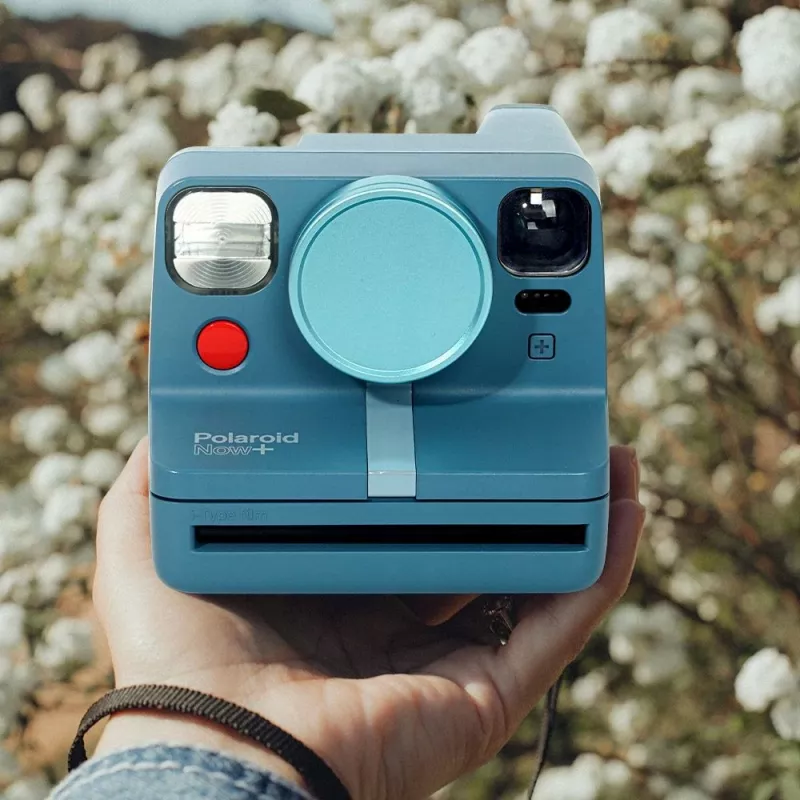 LOVEINSTANT tapa de objetivo de aluminio para Polaroid Now Now+ azul