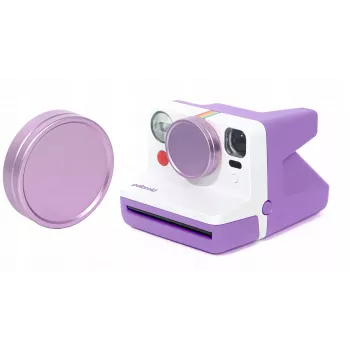 LOVEINSTANT tapa de objetivo de aluminio para Polaroid Now / Now+ - morada