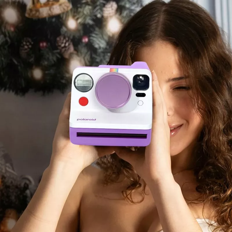 LOVEINSTANT tapa de objetivo de aluminio para Polaroid Now / Now+ - morada