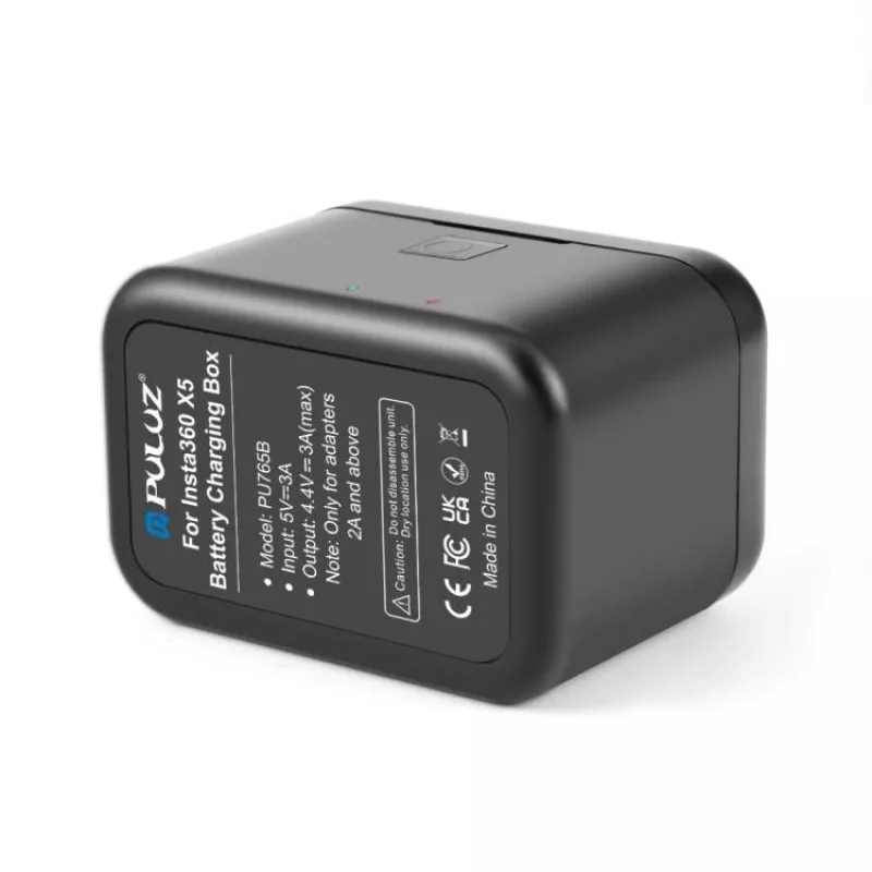 PULUZ PU765B cargador de baterías USB doble para Insta360 X5